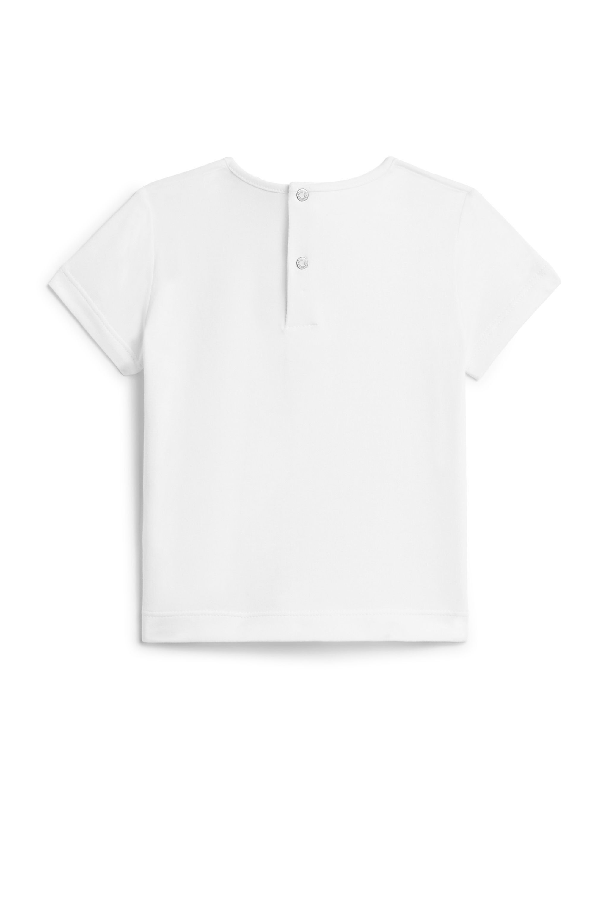 JU RC logo print T-shirt MILKY WHITE/ORANGE IJT627-JV025