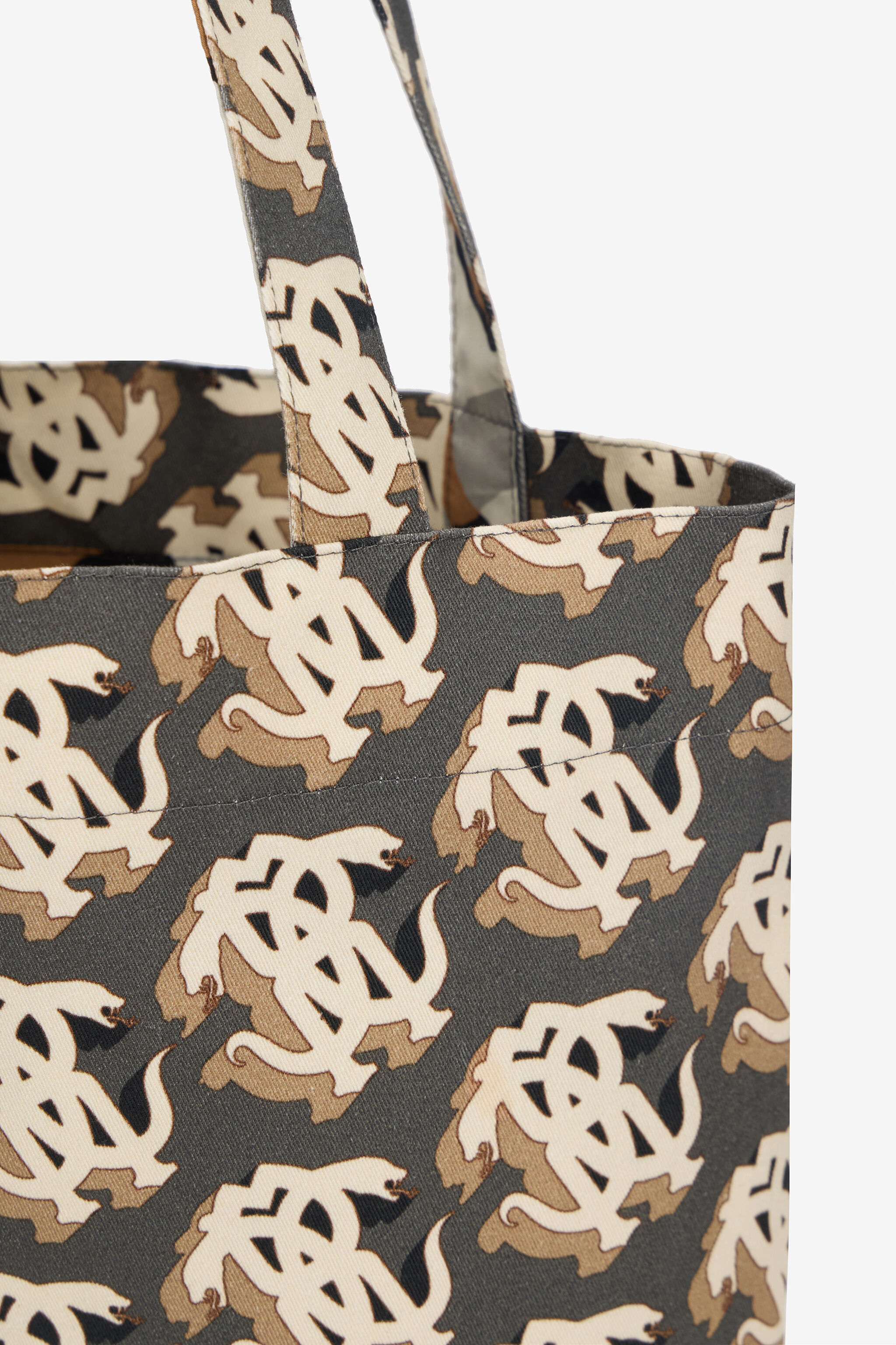 RC Borsa Shopper Monogram Mirror Snake BLACK/MULTICOLOR POB01E-DAQ67