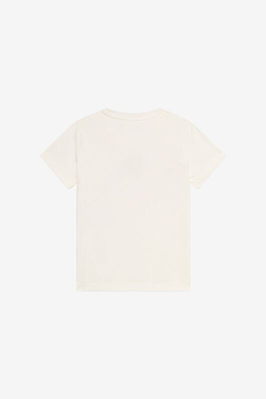 JU T-Shirt Bianco Latte Con Monogram RC E Farfalle JU T-Shirt Bianco Latte Con Monogram RC E Farfalle MILKY WHITE VJT62M-JD001