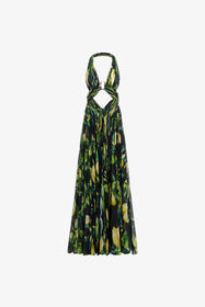 ${brand} Lemon print Long Dress ${colorDescription} ${masterID}