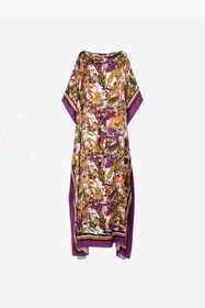 ${brand} Abito kaftano con stampa animalier ${colorDescription} ${masterID}