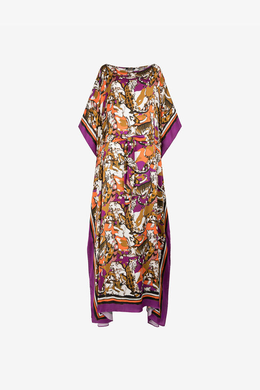 RC Robe-caftan à imprimé félins RC Robe-caftan à imprimé félins Violet RKT180-SZH06