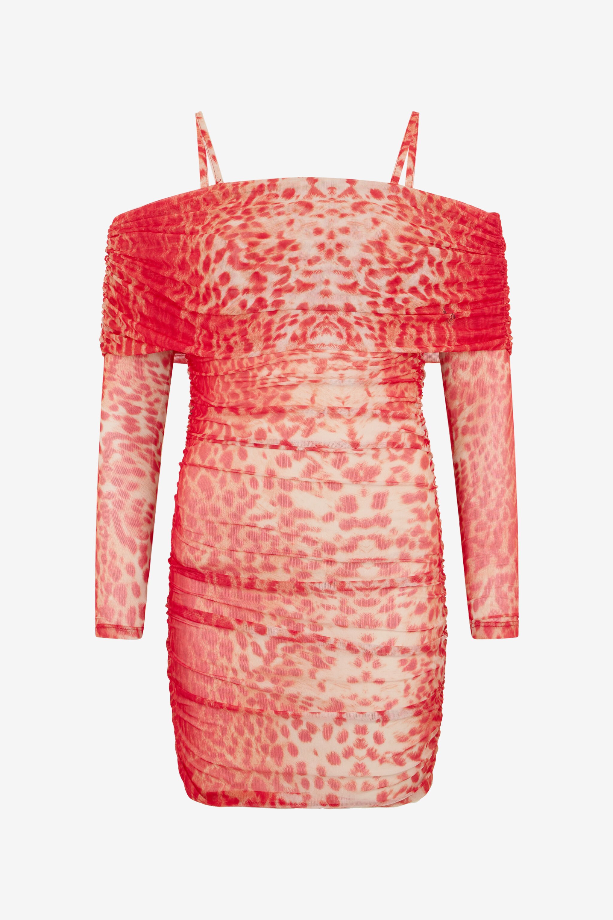 RC Cheetah Skin Print Dress RED SOT10E-RT002