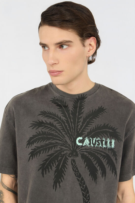 JC T-shirt Nera con Grafica Tiger Palm JC T-shirt Nera con Grafica Tiger Palm BLACK WFT057-WF087