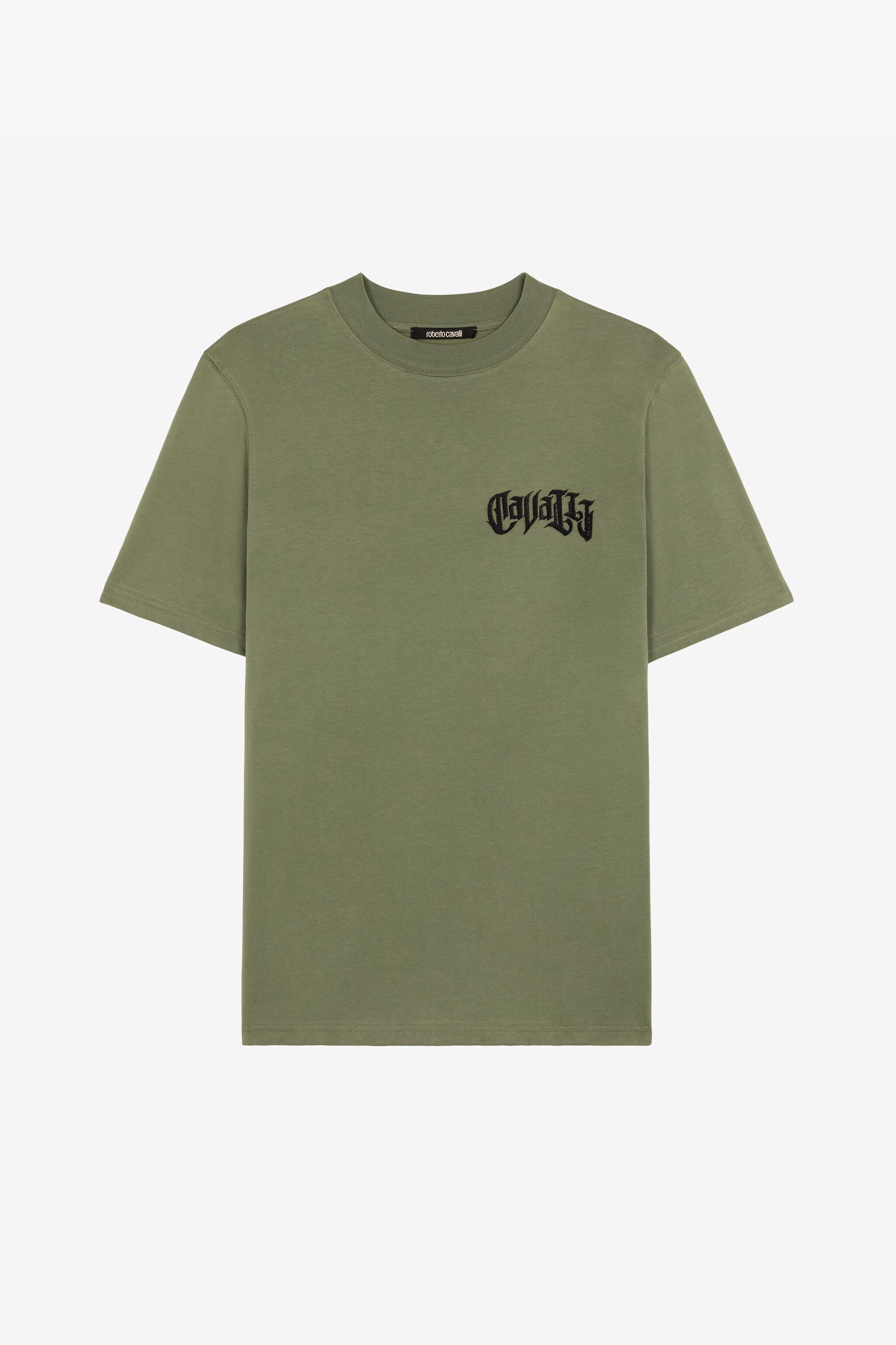 RC Crystal-Embellished Logo-Print T-Shirt Green QRT61A-JD060