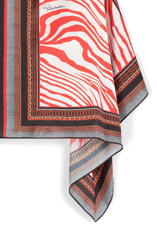 JU Zebra-Print Skirt RED/MULTICOLOR IJT300-FXQ72