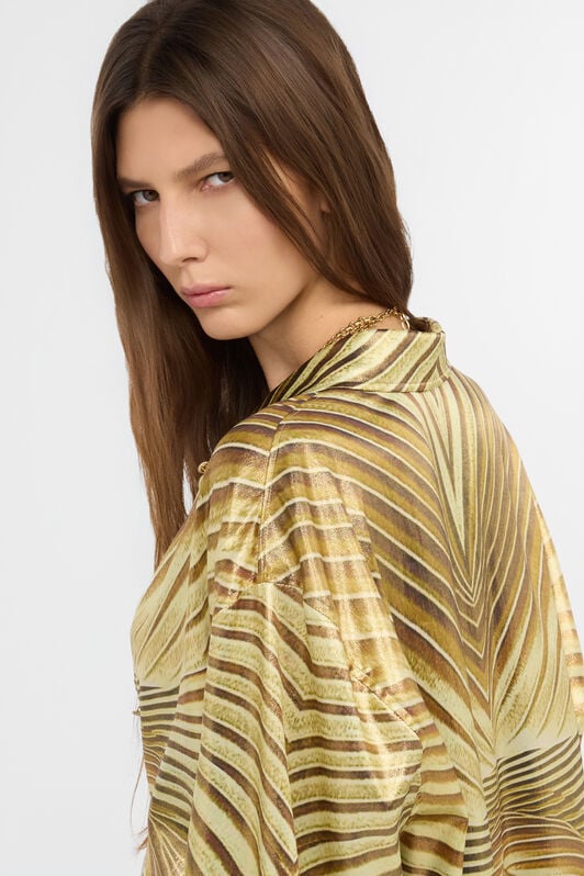 RC Silk Shirt with Ray Of Gold Print RC Silk Shirt with Ray Of Gold Print NATURAL/GOLD WWT700-SZS34