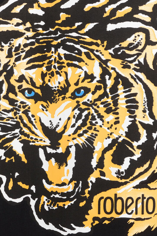 JU Lion head print T-shirt BLACK JJT695-JV025