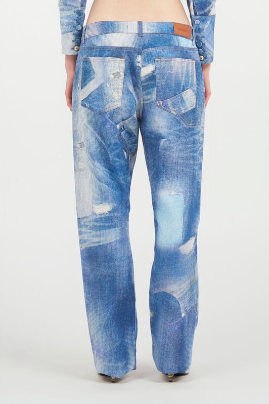 RC Patchwork Denim Jeans DARK BLUE WQJ200-DAR71