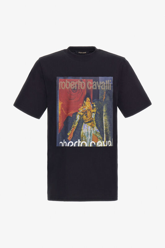 RC T-Shirt mit Print Schwarz TRT61F-JD060