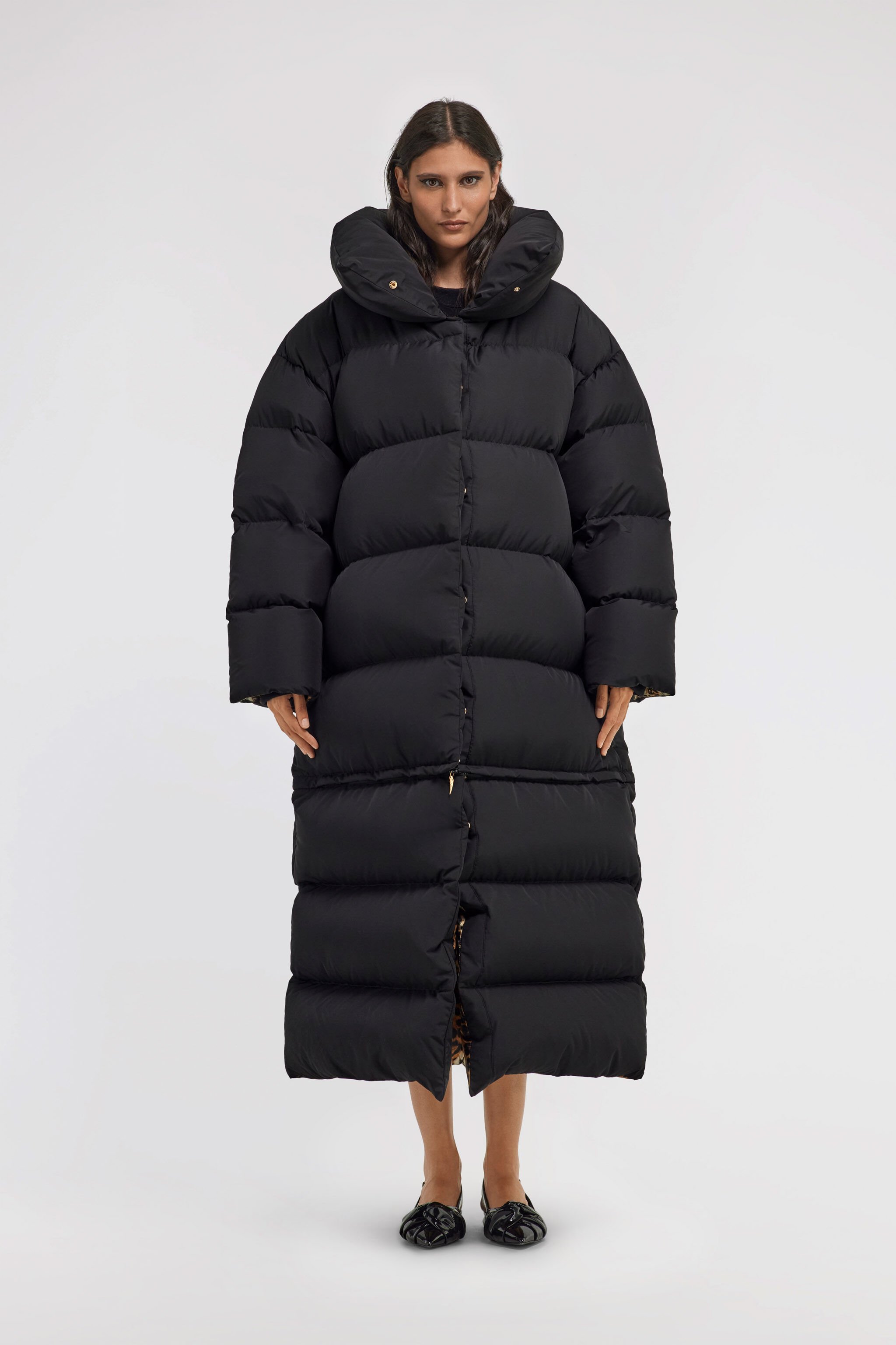 RC Lange Steppjacke Schwarz TKT801-SB001