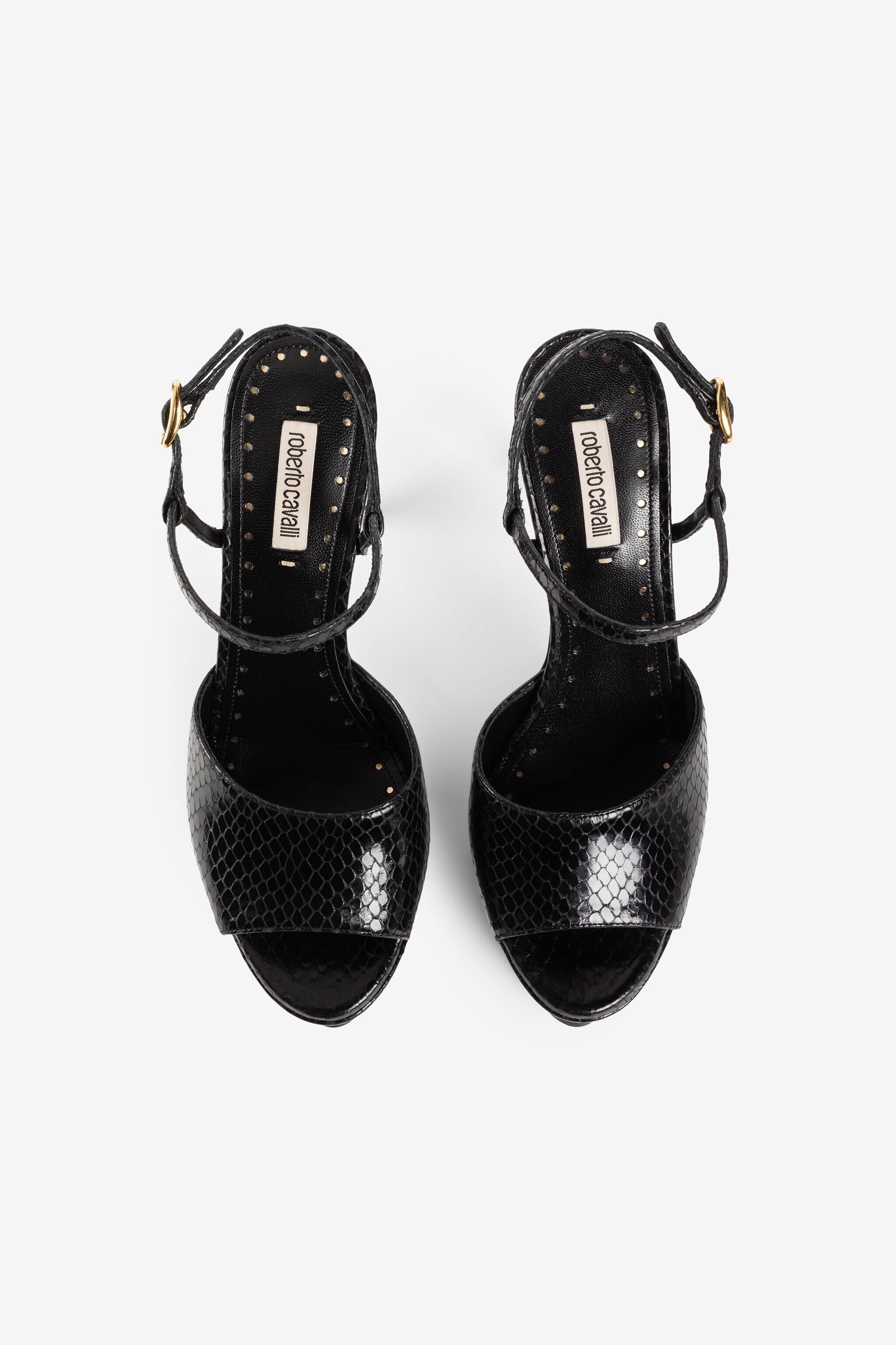 RC Tiger Tooth platform sandals Black QKS034-PZ181