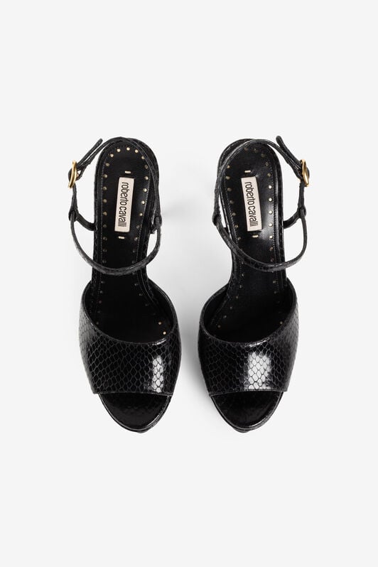 RC Tiger Tooth platform sandals RC Tiger Tooth platform sandals Black QKS034-PZ181