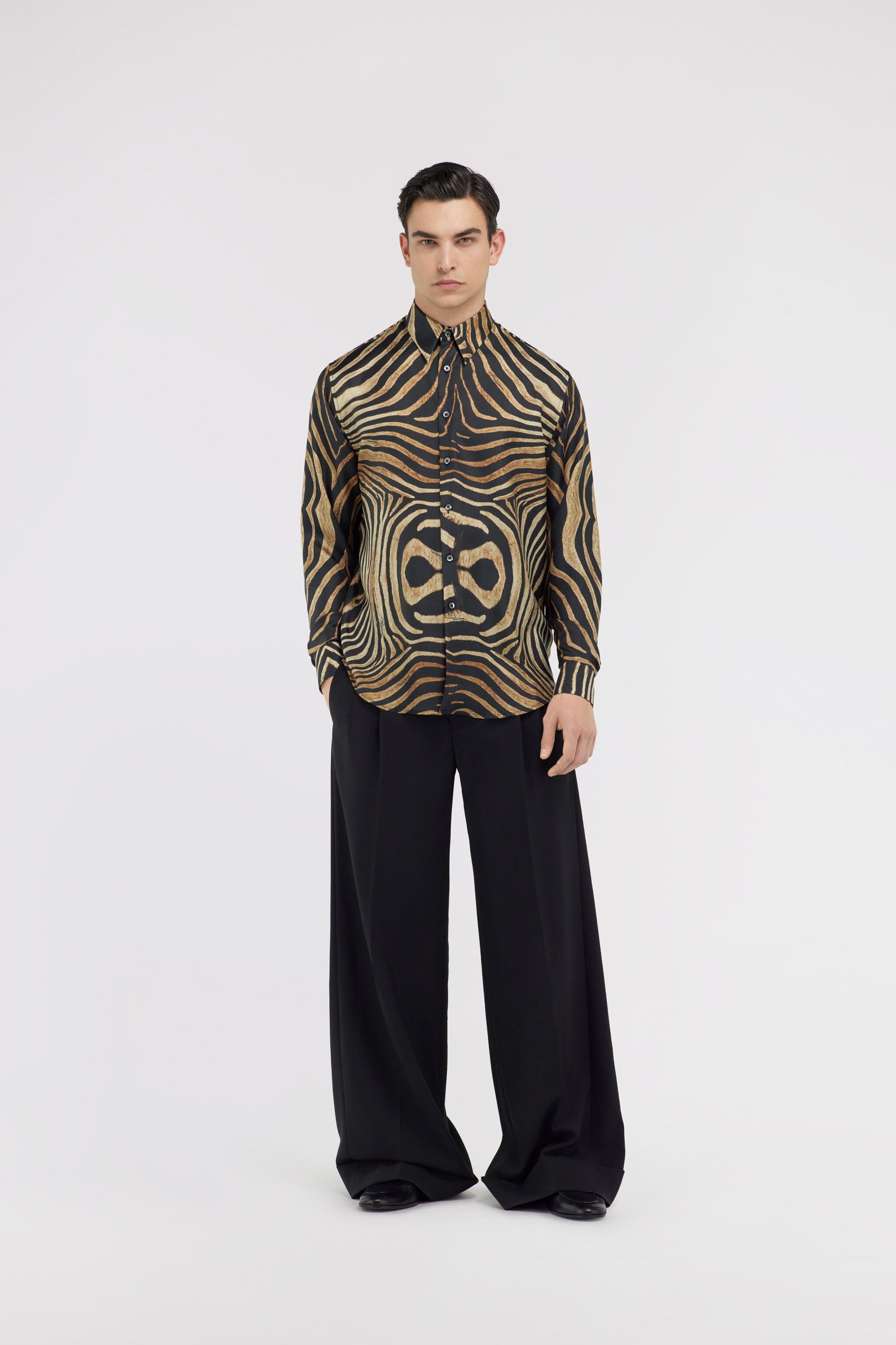 RC Camicia con stampa Marrone chiaro NOT70B-2NM81