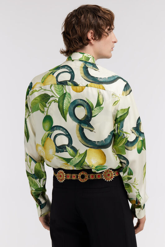 RC Lemon print shirt Ivory SRT713-4QI89
