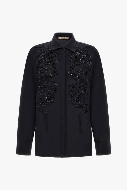 RC Shirt with lace Black SKR785-SY001