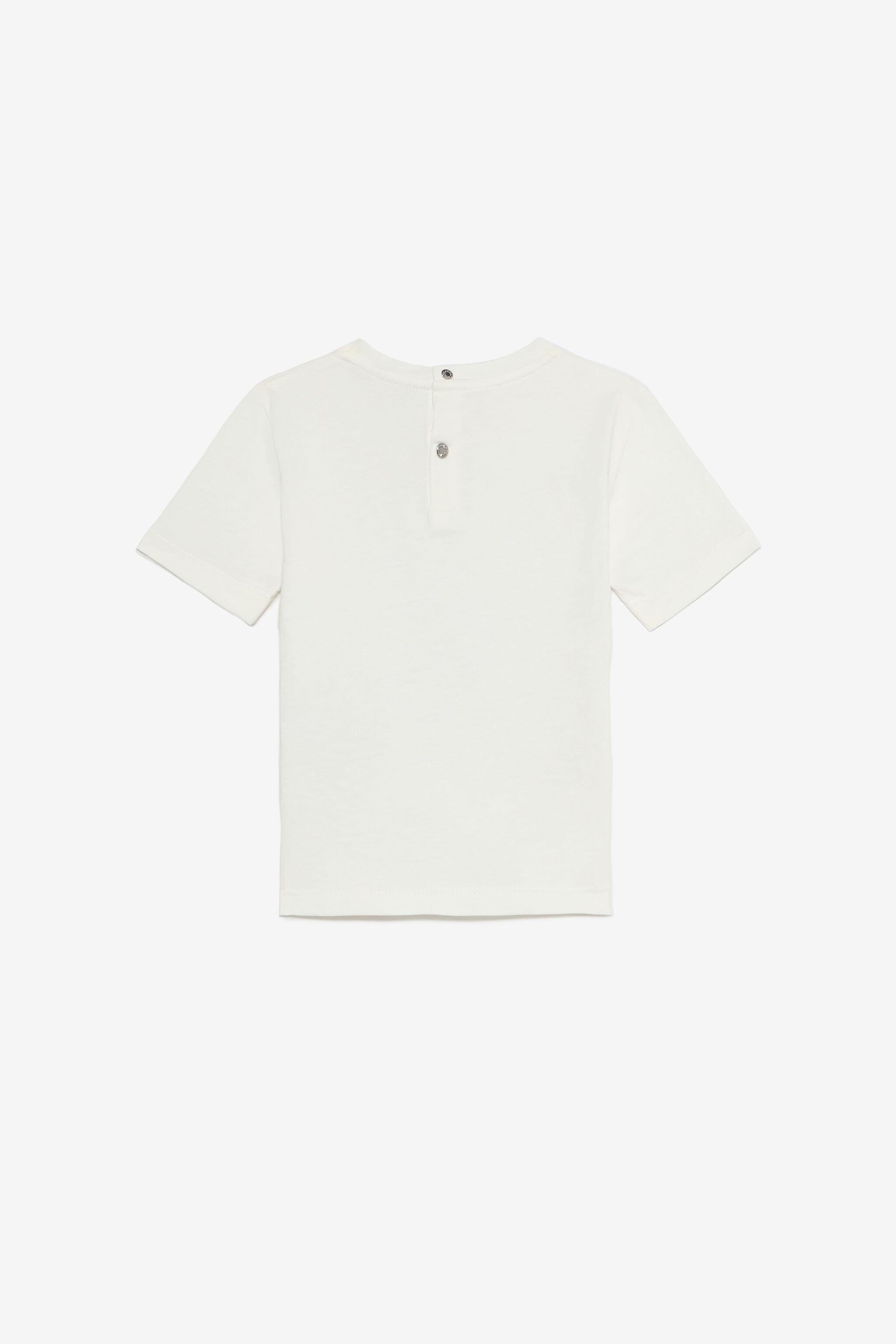 JU Milk White T-Shirt with Jaguar Print MILKY WHITE VJT610-JD001