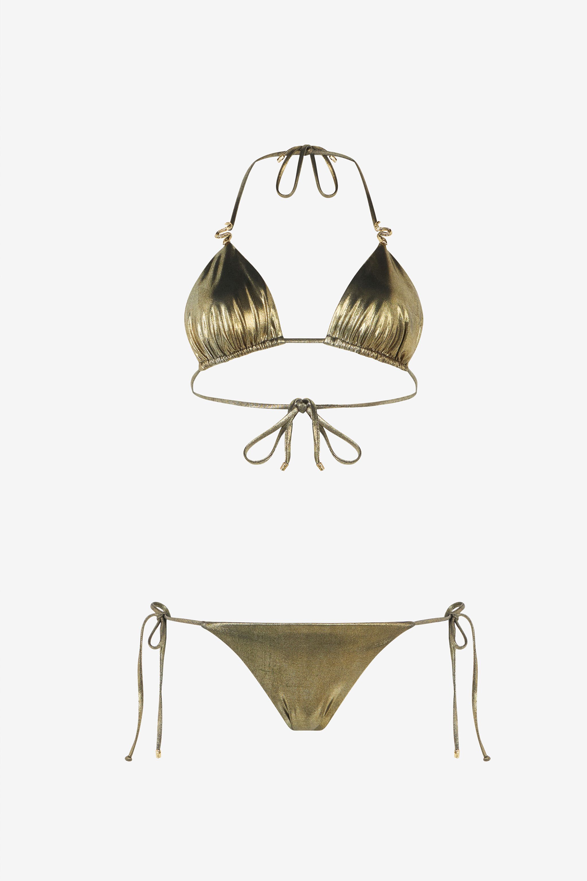RC Gold Bikini Top with Serpents GOLD WWW012-JE032