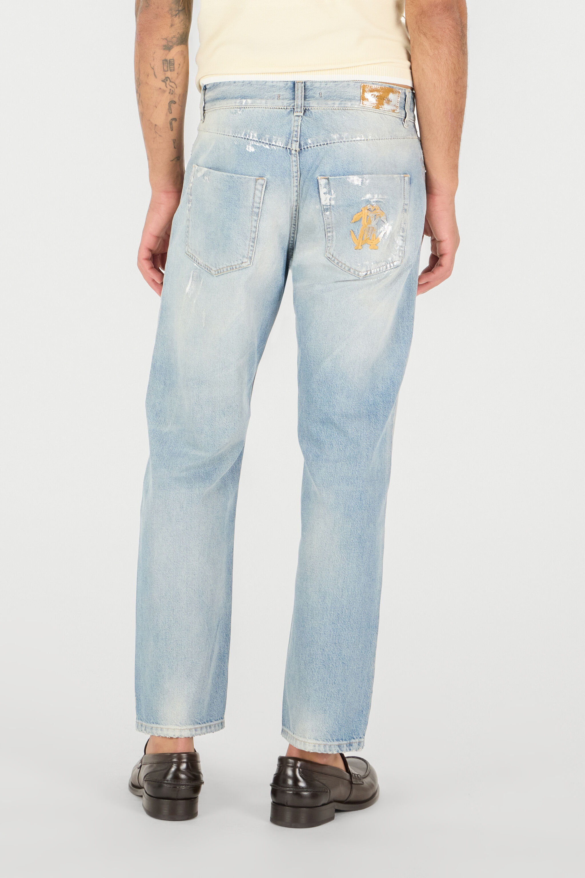 RC Man Cotton Trousers Bleu UMJ215-VT001