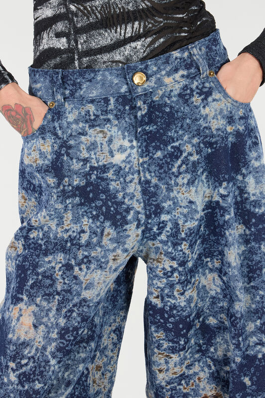 RC Loose Fit Bleached-Effect Jeans RC Loose Fit Bleached-Effect Jeans BLU SCURO VKJ207-VT012