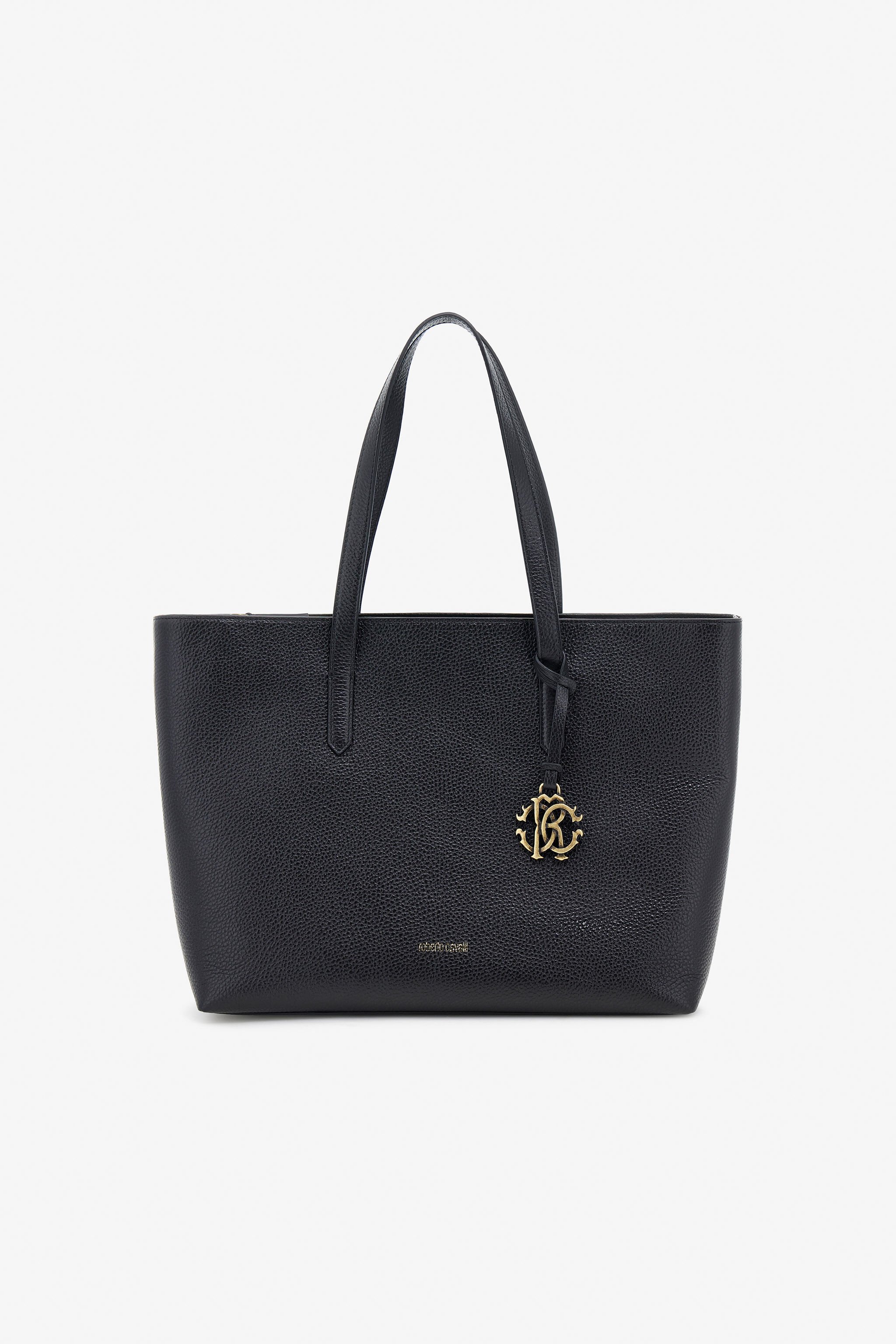 RC Leather Shopper Bag with RC Charm Black OOB00D-PZA12