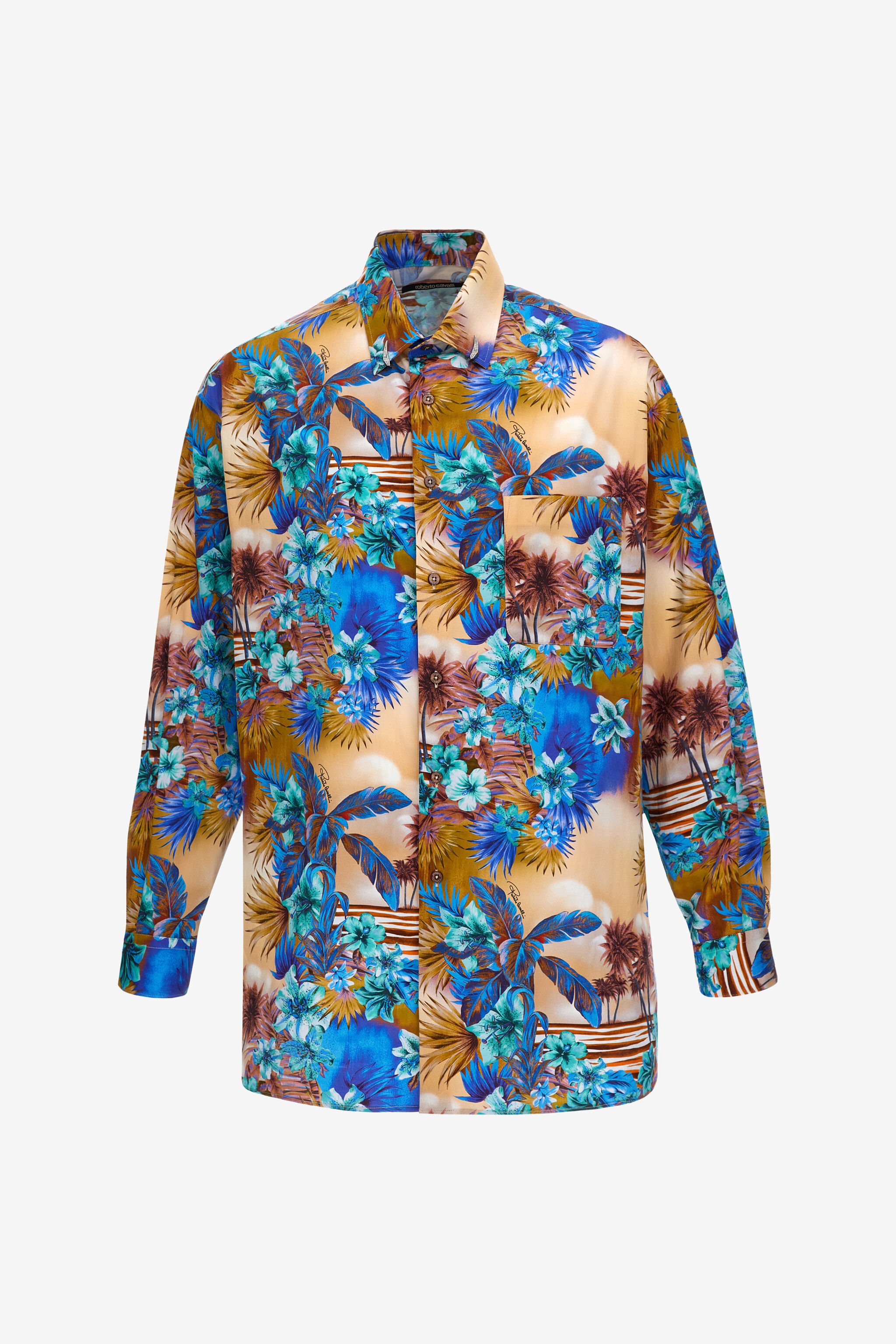 RC Hawaii print shirt Naranja SRT721-CDI84