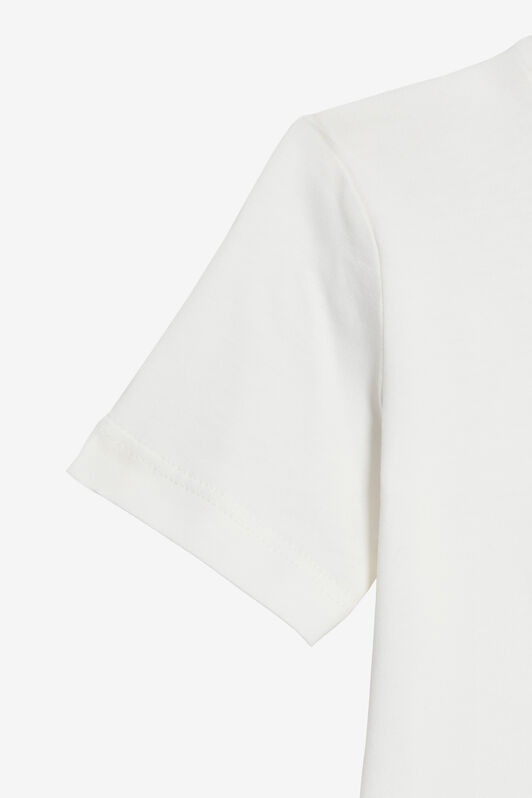 JU T-Shirt Bianco Latte Con Monogram RC E Logo JU T-Shirt Bianco Latte Con Monogram RC E Logo MILKY WHITE VJT608-JD001