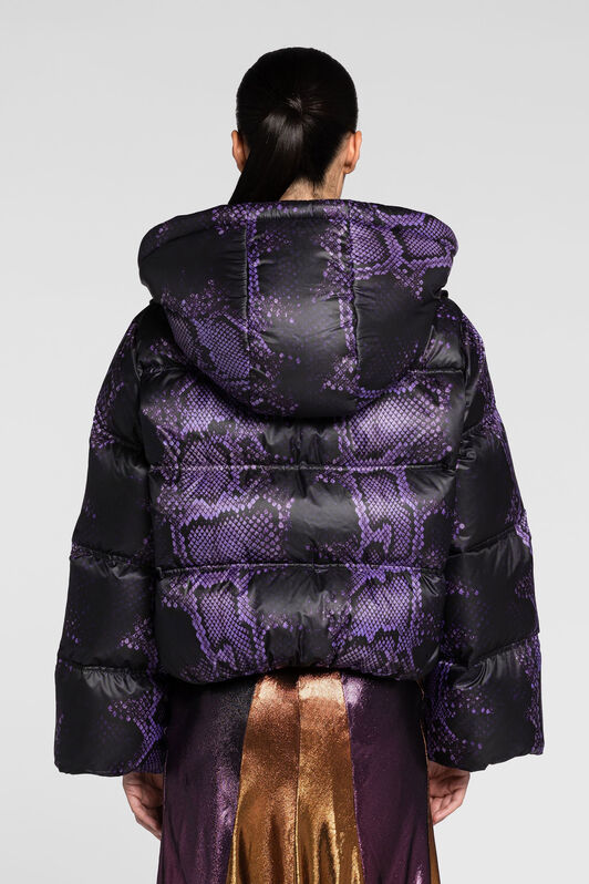 RC Python-Print Padded Jacket RC Python-Print Padded Jacket Purple PQT800-2TF01