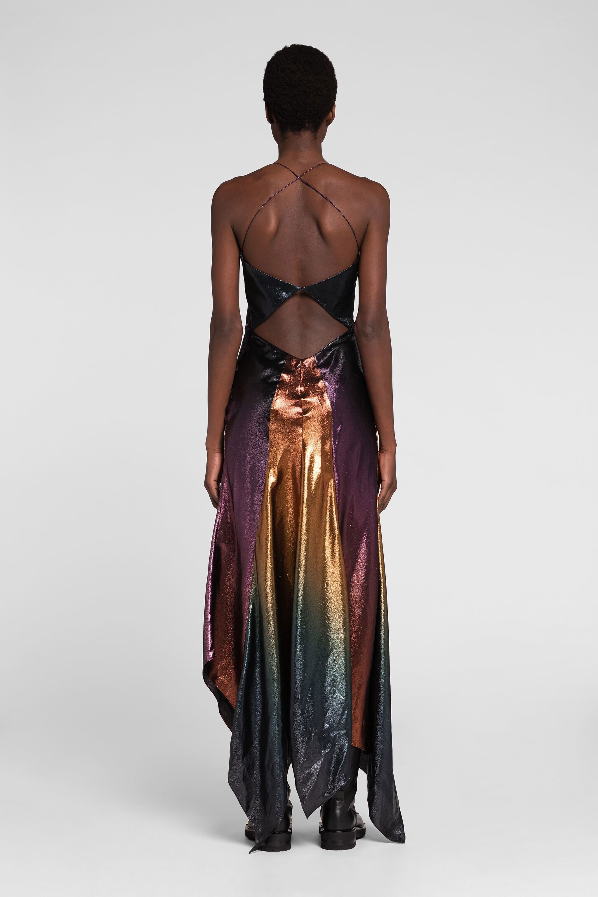 RC Robe longue avec dégradé de couleurs MULTICOLOR PQT101-RJ026