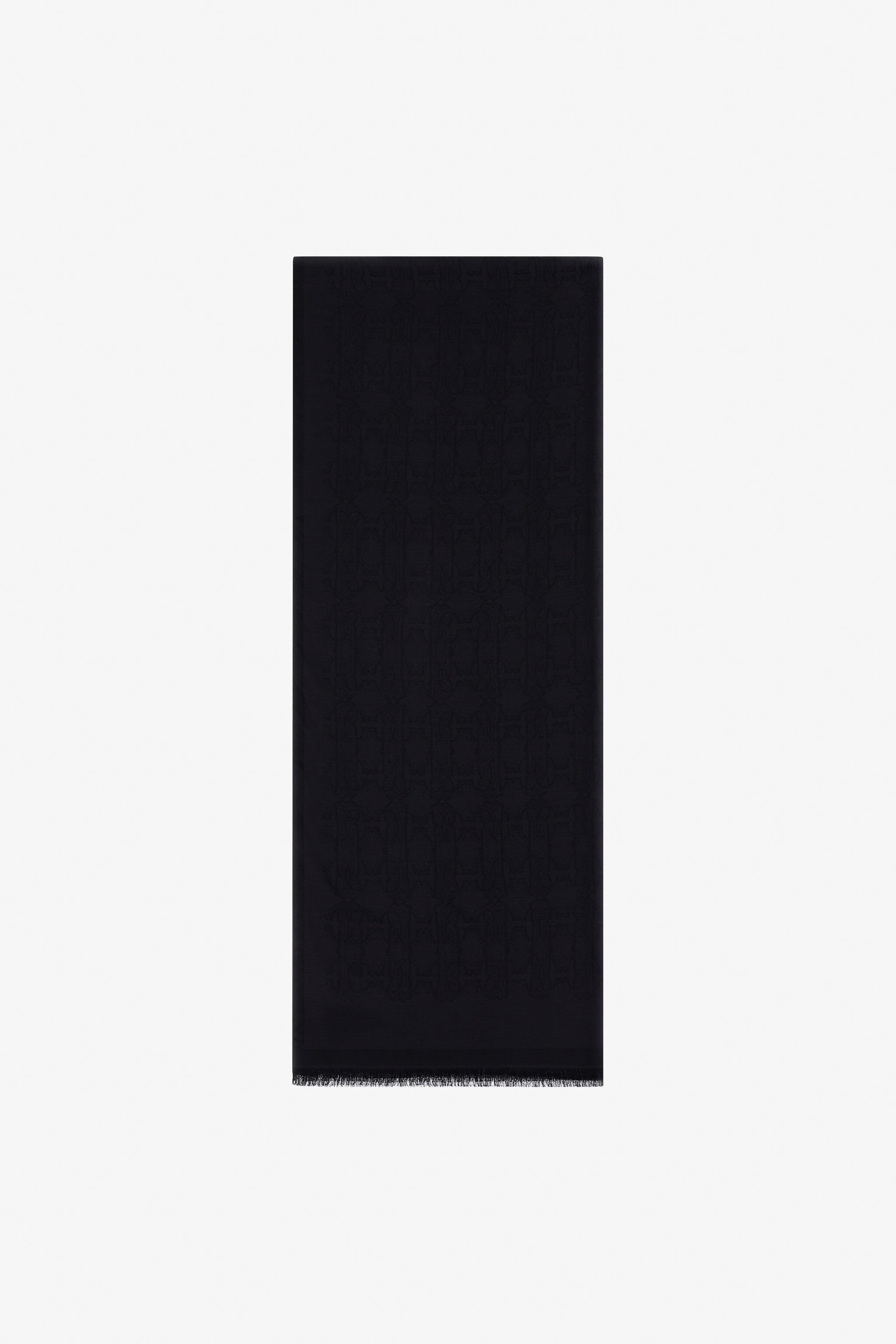 RC Roberto Cavalli Stole with RC MONOGRAM print Negro SYI00C-1HL61