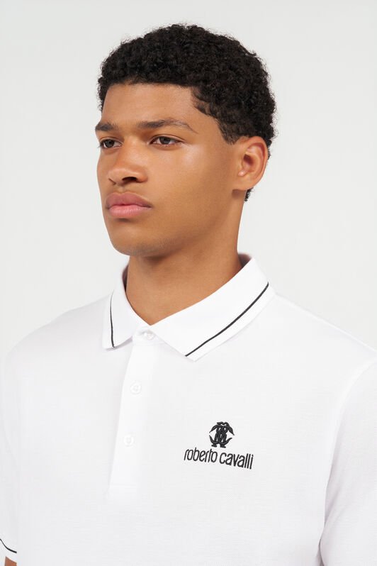RC White Polo Shirt With RC Logo WHITE QOT64B-KB001