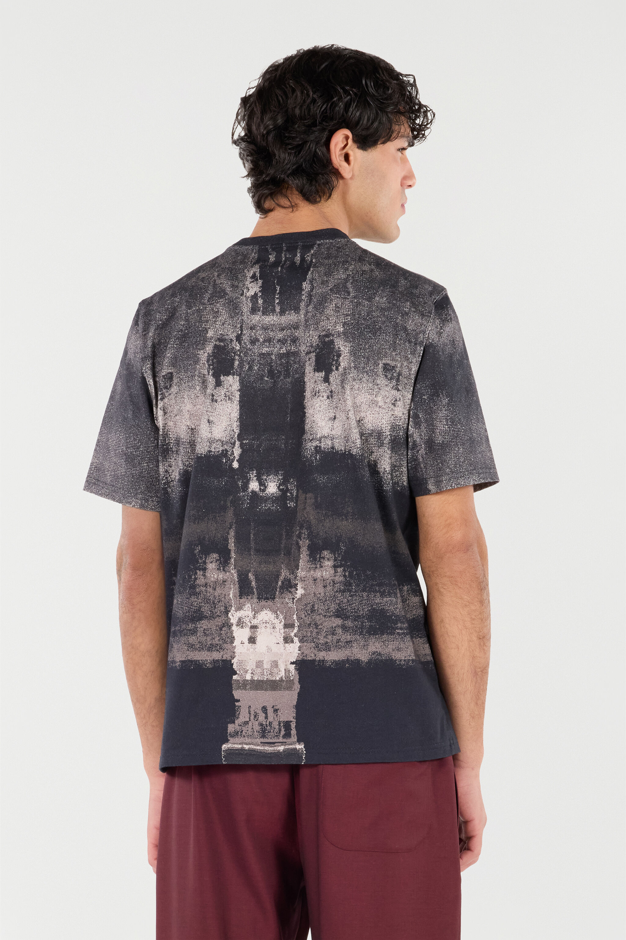RC T-Shirt with Winged Monogram Black VNT61E-JD060