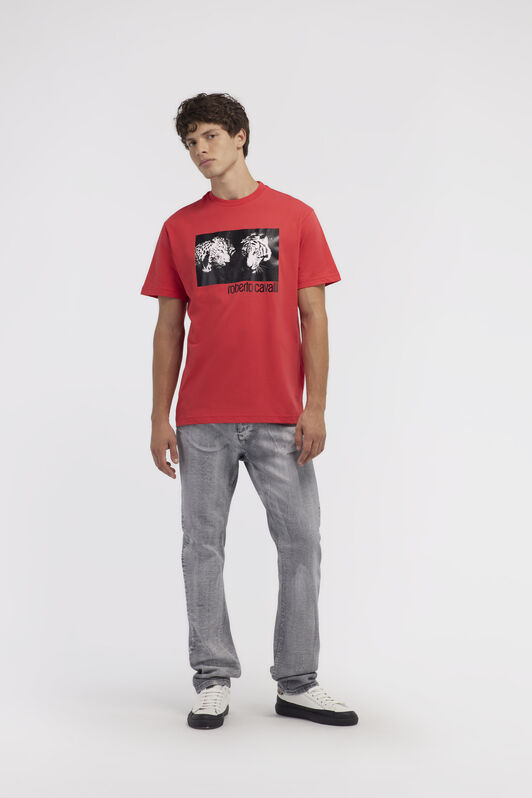 RC T-shirt with Jaguar logo and print RC T-shirt with Jaguar logo and print Red NOT60C-JD060