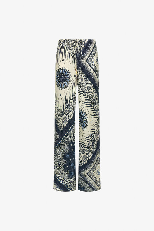 RC Bandana Print Palazzo Pants Blue TKT209-FQN05