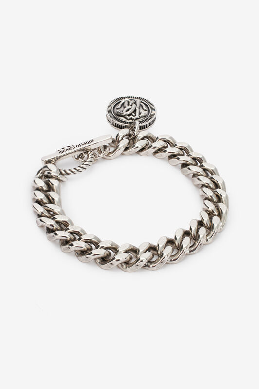 RC Bracciale A Catena Con Monogram Mirror Snake Argento TRG004-AM258