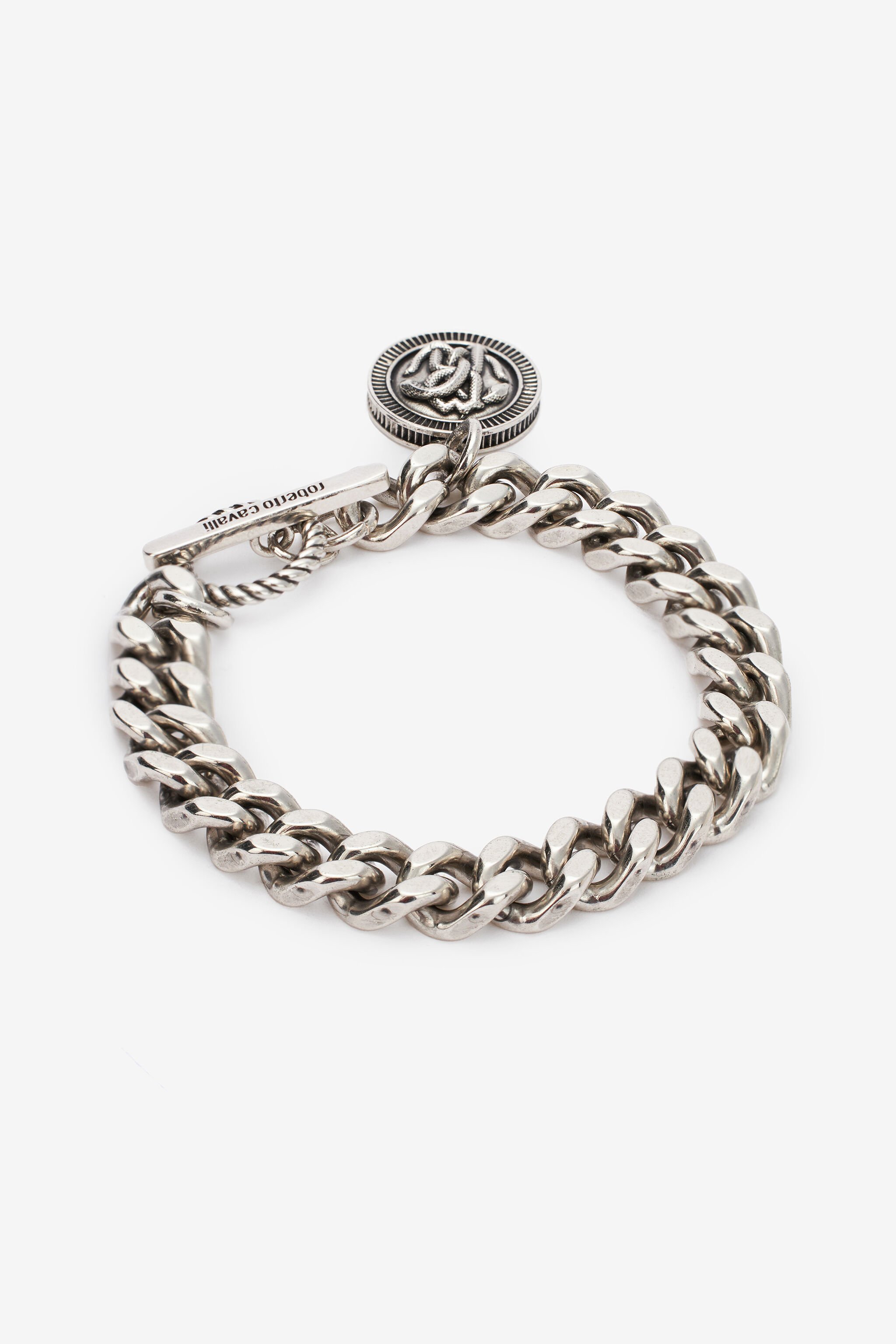 RC Bracciale A Catena Con Monogram Mirror Snake Argento TRG004-AM258