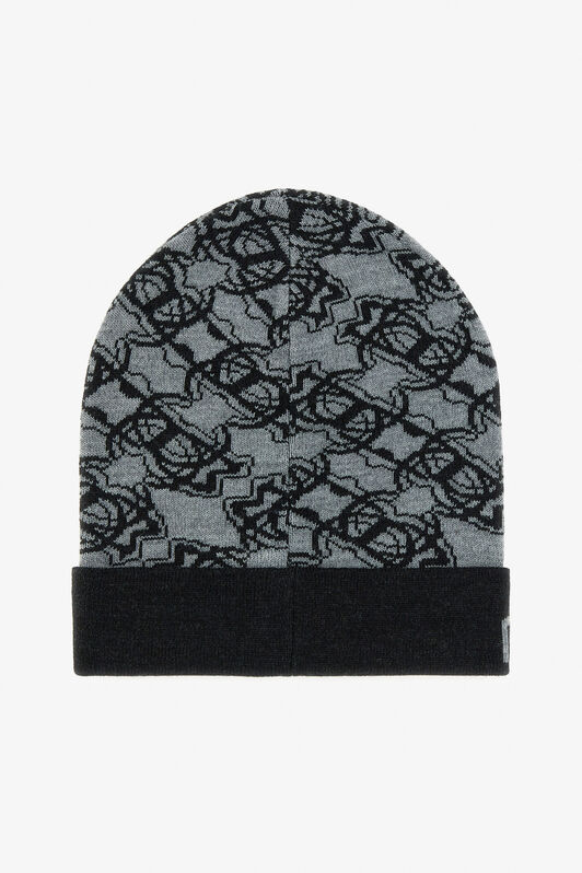 RC Wool Blend Beanie with RC Monogram and Logo Black TALR13-IR030