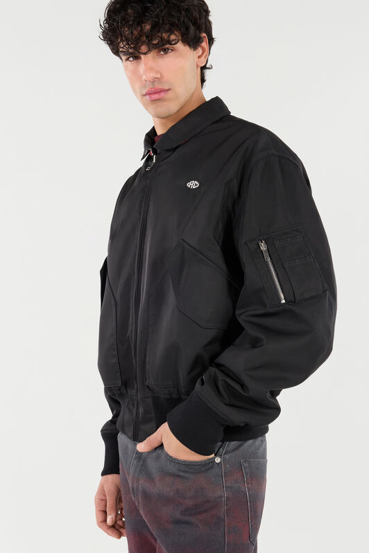 RC Reversible Bomber Jacket with Dragon Black VNT473-SB064