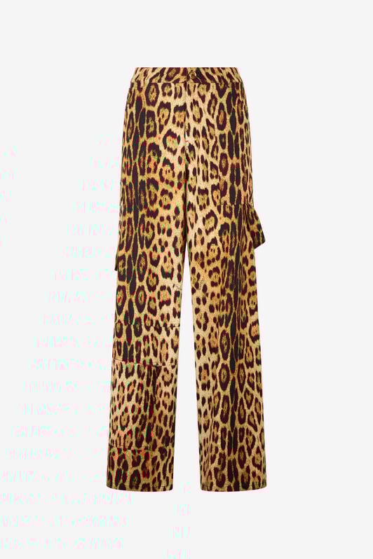 RC Pantalón Con Estampado Jaguar Skin RC Pantalón Con Estampado Jaguar Skin Marrón VKT202-ORP73