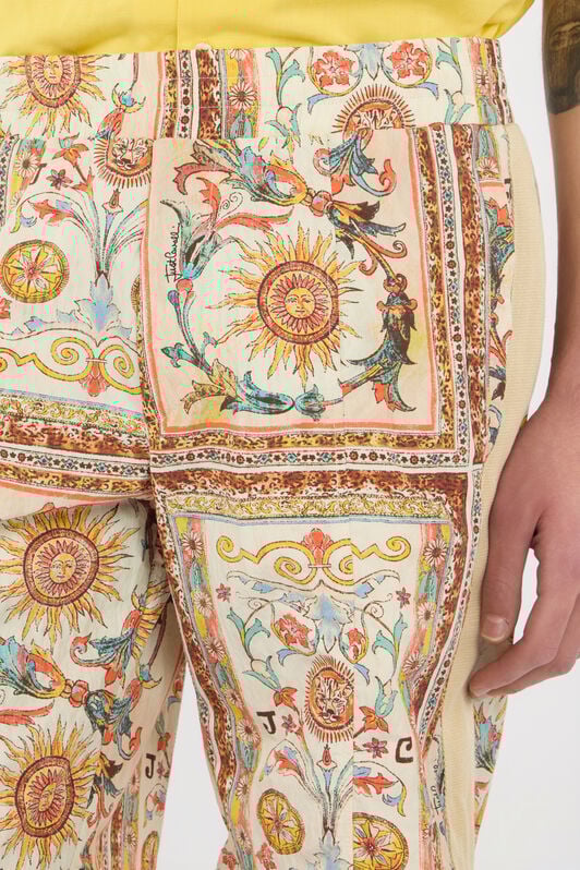 JC Shorts mit Persian-Tarot-Print 744 BEIGE + 217 AZZU WFT022-WF049