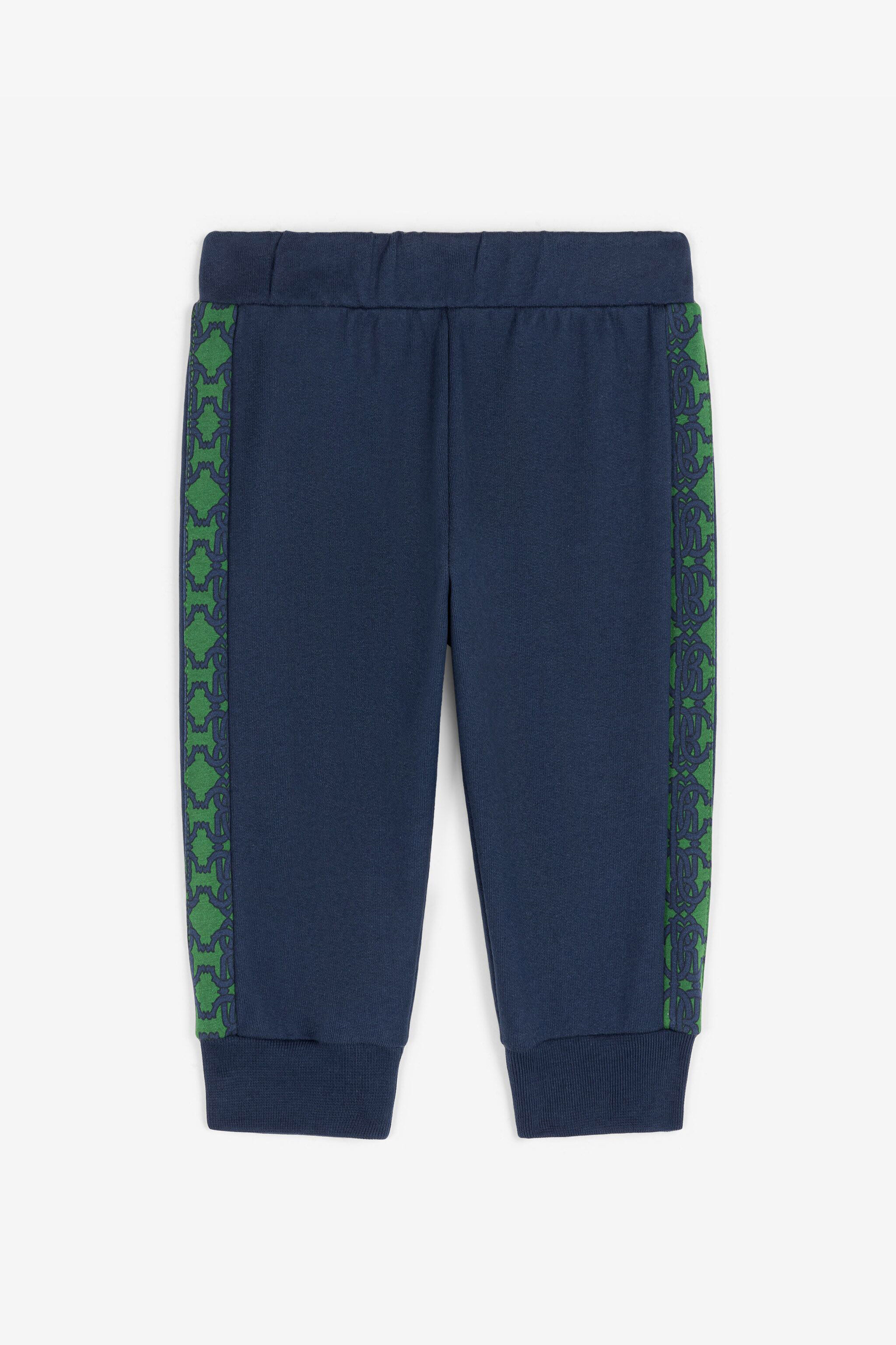 JU RC Monogram-Embroidered Sweatpants Dark blue RJT213-CF050