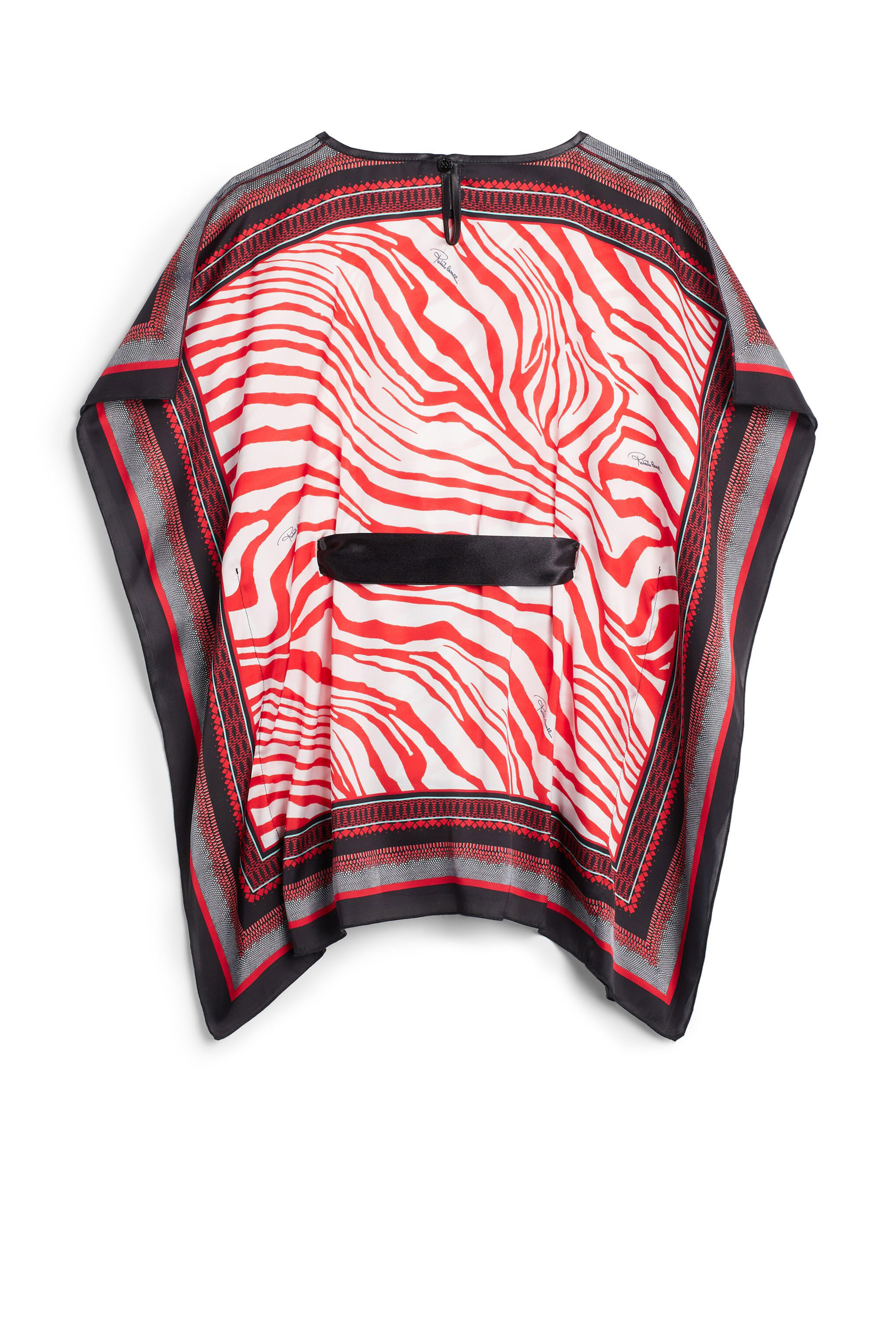 JU Zebra Foulard print kaftan RED/MULTICOLOR IJT700-FXQ72
