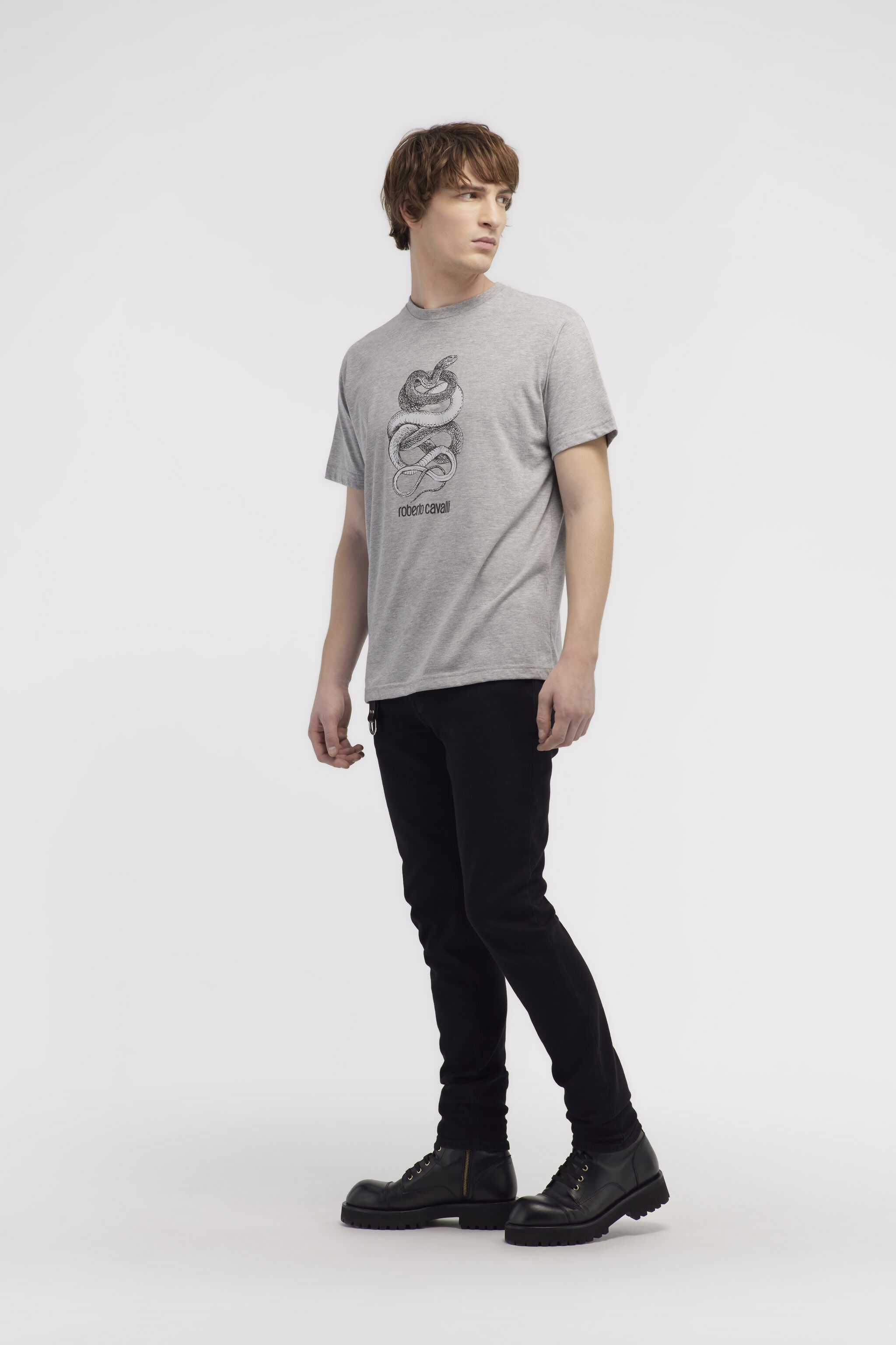 RC T-shirt with Snake print Gray NOT60S-JD016