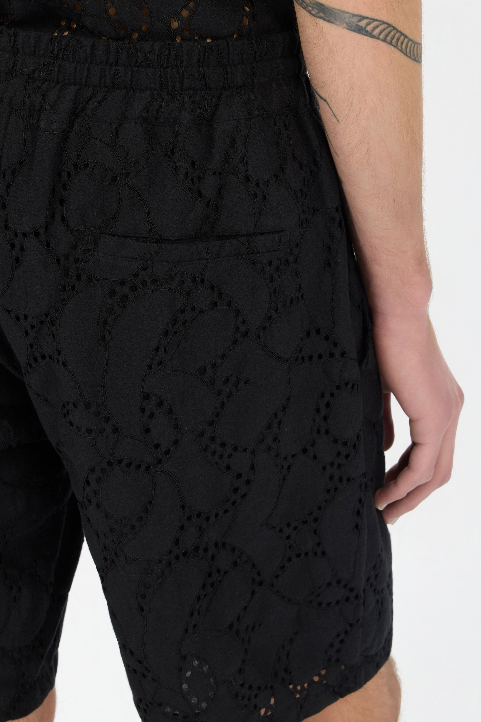 JC Black Trousers Bermuda BLACK WFT021-WF048