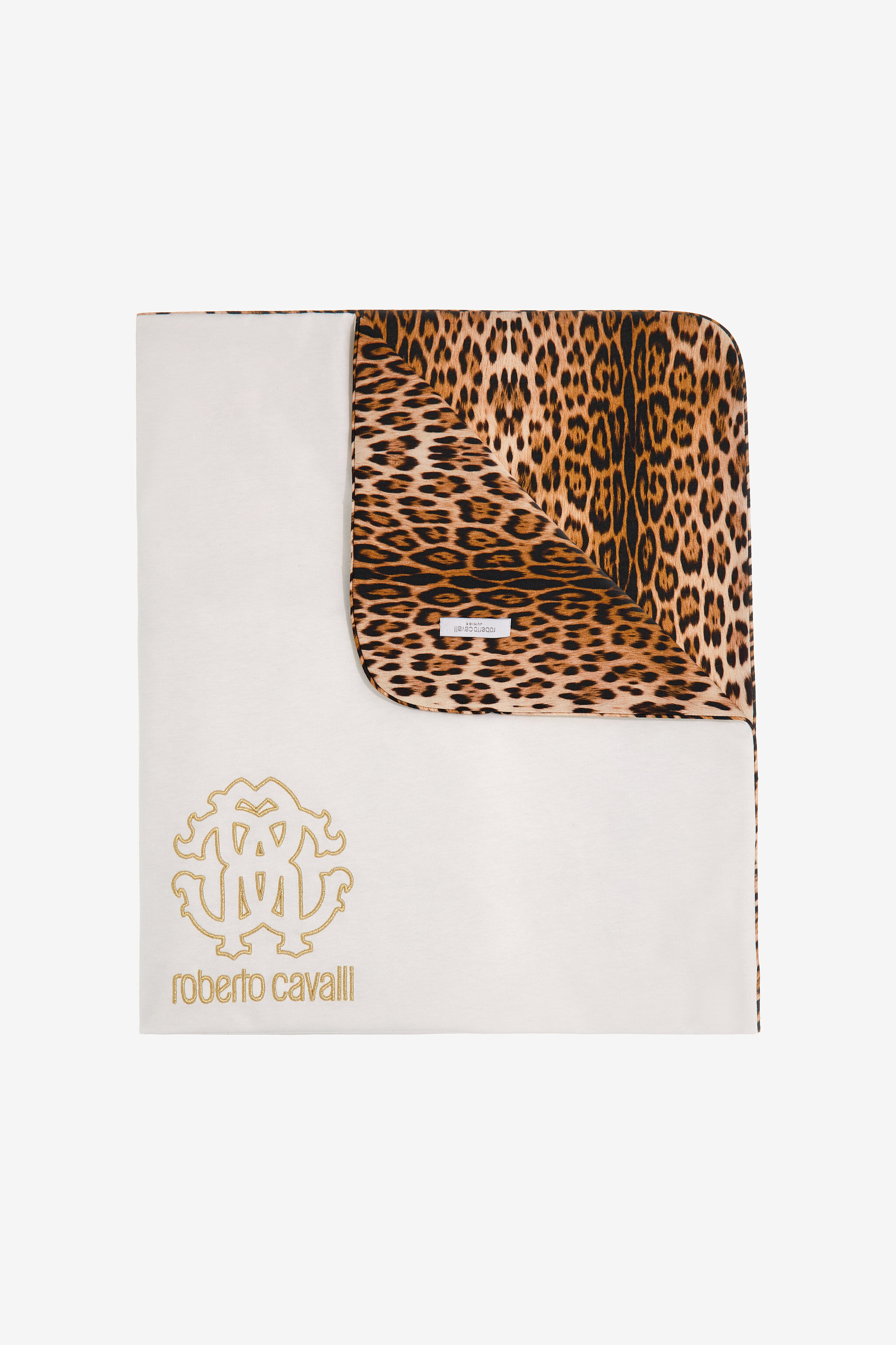 JU Blanket With Jaguar Skin Print Milky/Leopard SJT803-JFF65