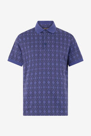 ${brand} Polo Violet à Imprimé Géométrique ${colorDescription} ${masterID}