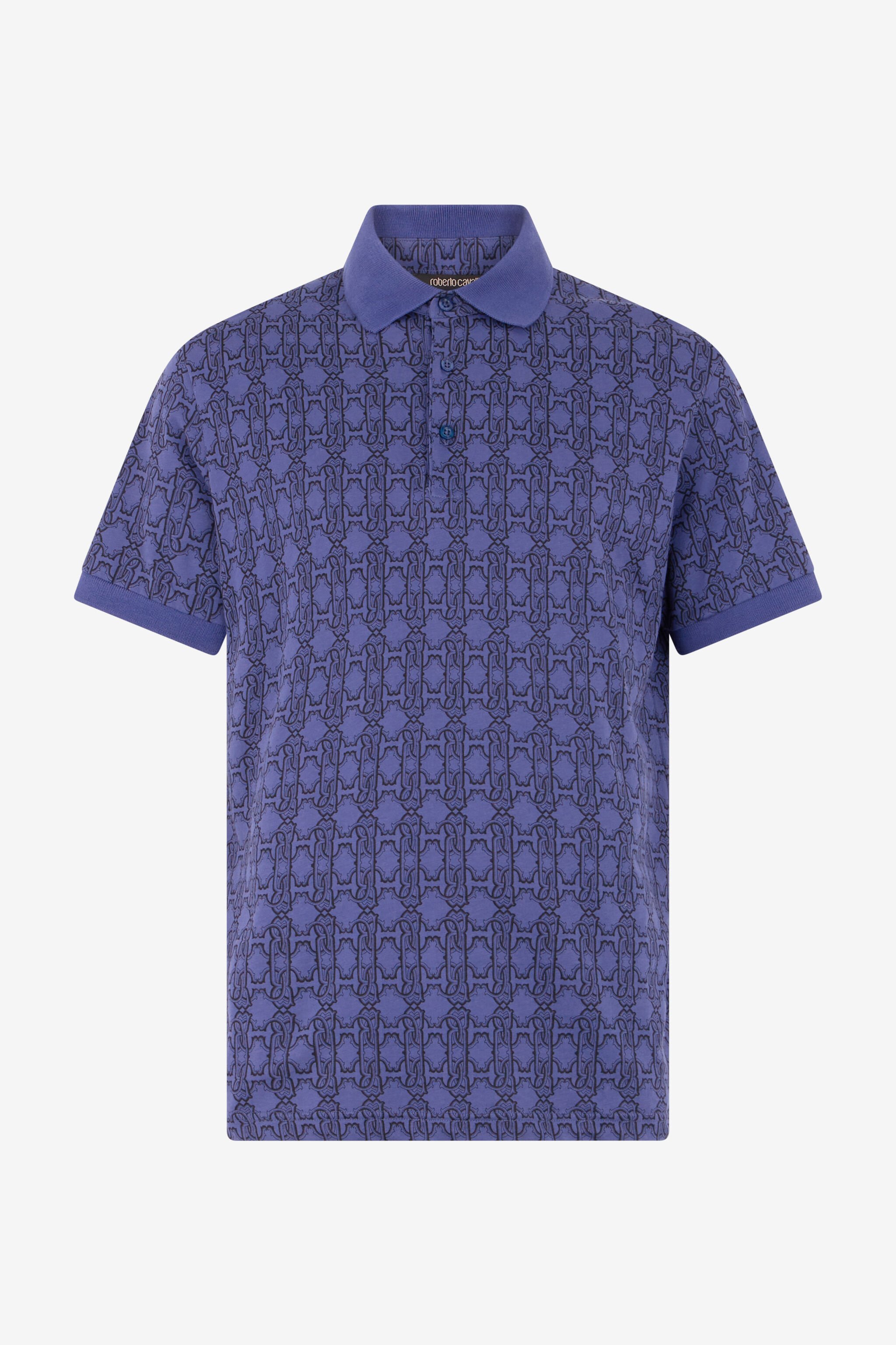 RC Polo Viola con Stampa Geometrica Navy POT64C-JFP66