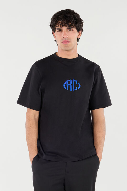 RC Cotton T-Shirt with Monogram RC Cotton T-Shirt with Monogram Black VRT61C-JD060