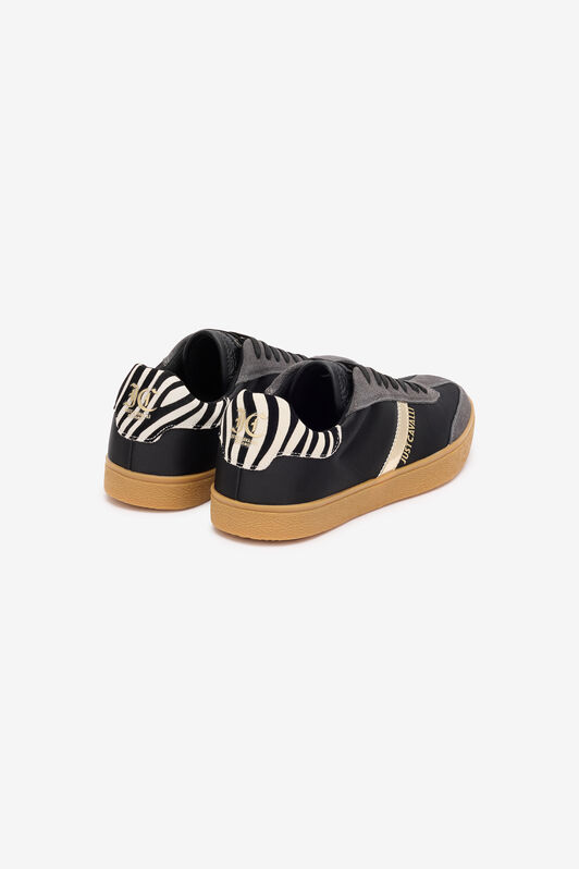 JC Sneakers Avec Contrefort Zèbre Black SFS063-SF309