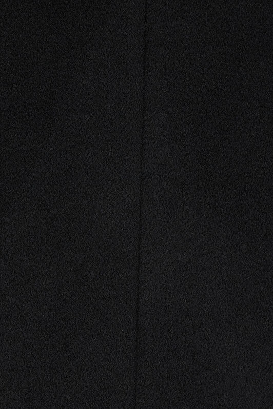 RC Langer Zweireihiger Mantel Schwarz OOT50C-WH016